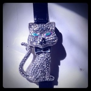 Rhinestone Cat Watch